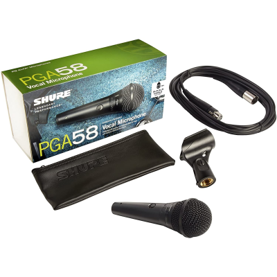 SHURE PGA58-XLR Cardioid Dynamic Vocal Microphone
