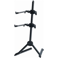 Quik Lok SL/930 Fully adjustable double-tier, slant keyboard stand w/nylon bag