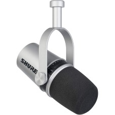 SHURE MV7-S Podcast Microphone (Silver)