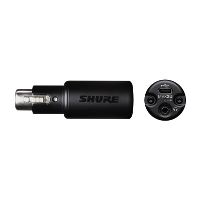 Shure MVX2U MOTIV XLR to USB-C Streaming Adapter Shure MVX2U MOTIV XLR to USB-C Streaming Adapter